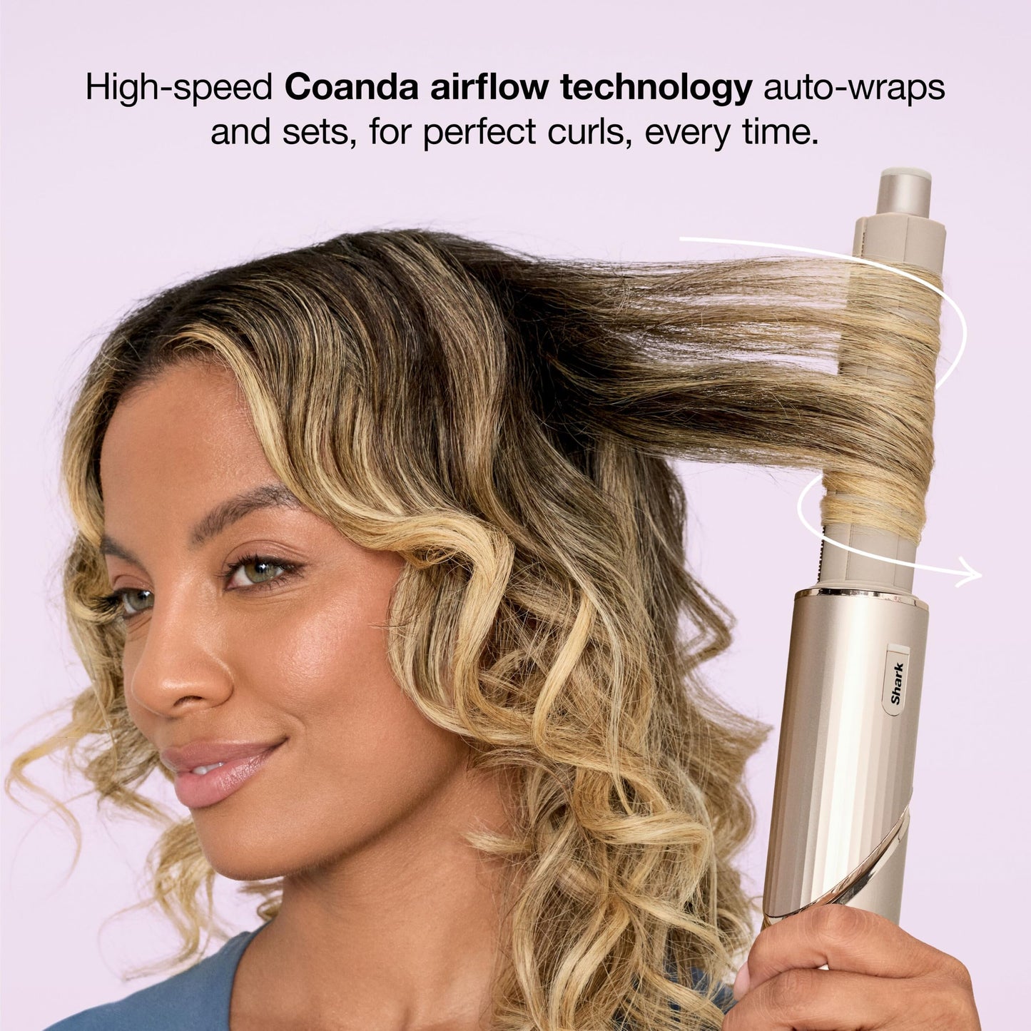 Shark HD430C FlexStyle Air Styling & Drying System, Powerful Hair Blow Dryer & Multi-Styler with Auto-Wrap Curlers, Paddle Brush, Oval Brush, Concentrator Attachment, Stone
