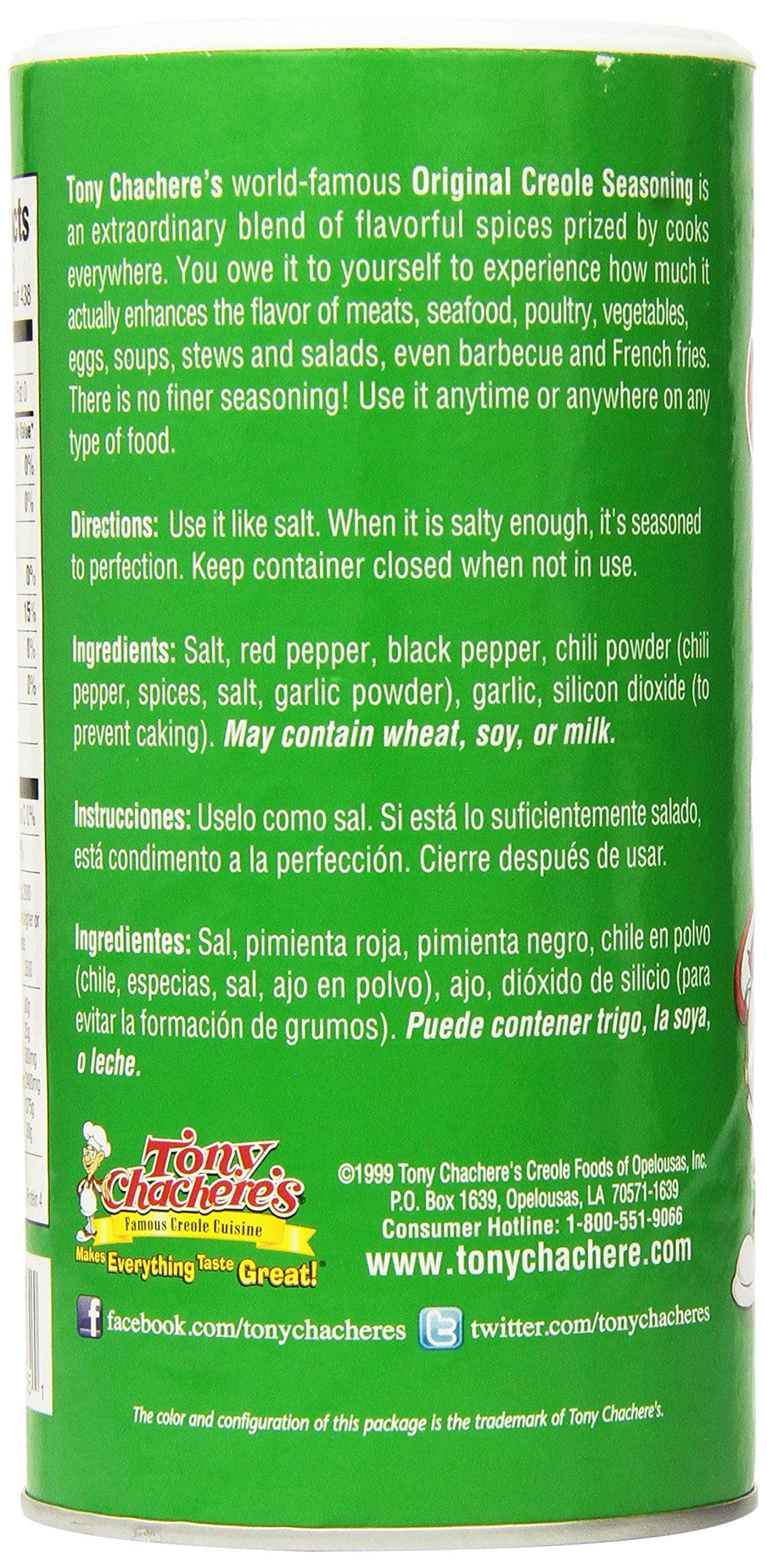 Tony Chachere's Original Creole Seasoning - 17 oz Dual Pack