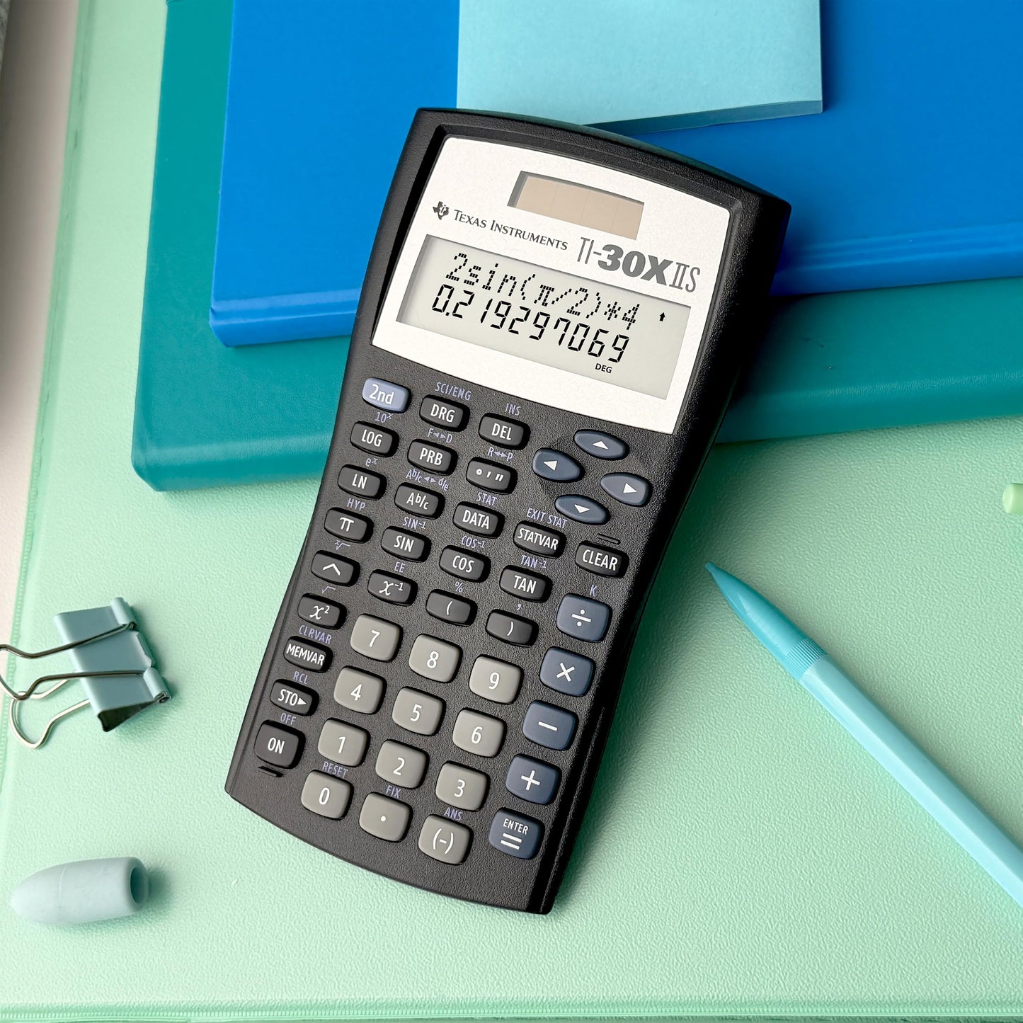 Texas Instruments TI-30X IIS 2-Line Scientific Calculator, Black with Blue Accents 🍁 All In One Marketplace Canada