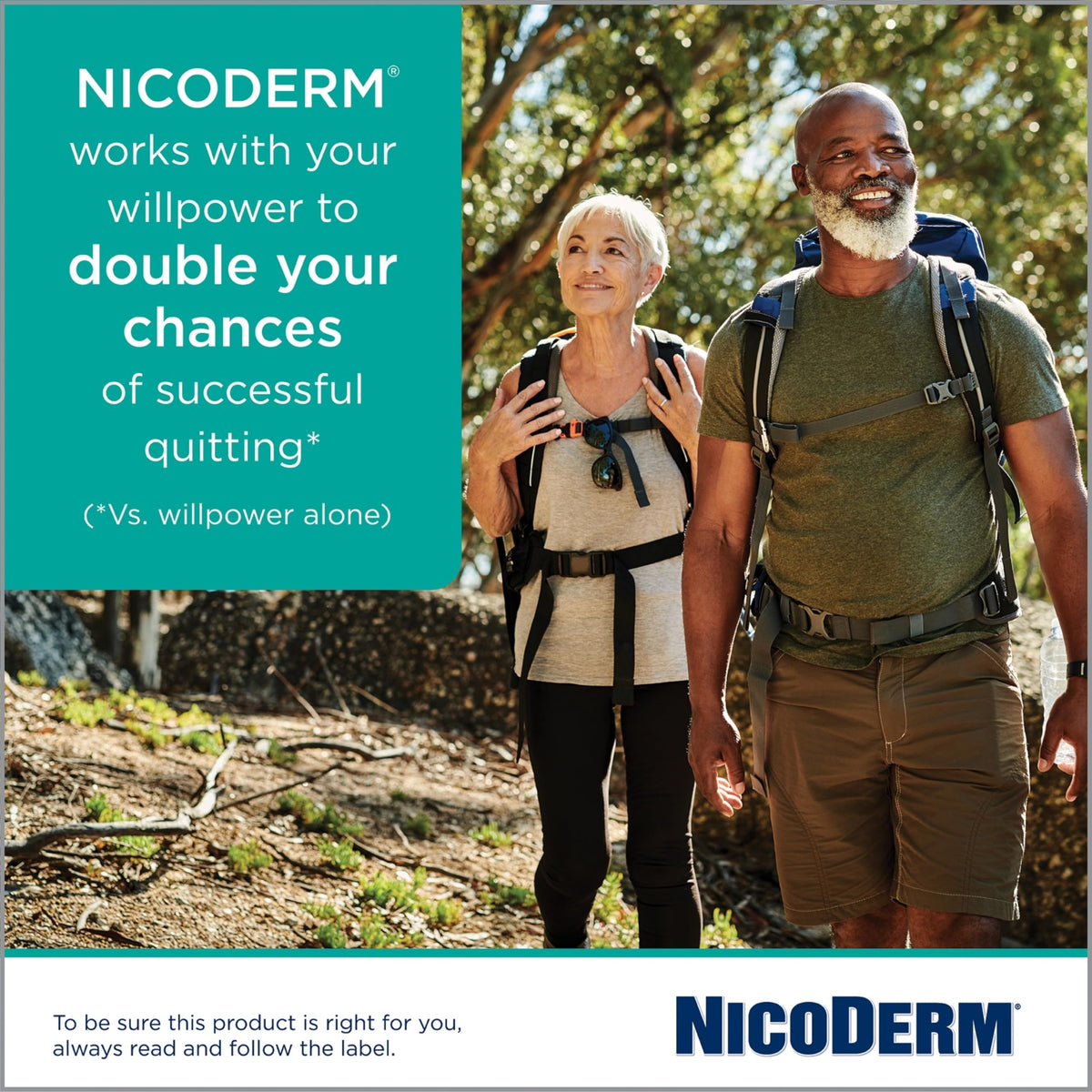 NicoDerm Clear Nicotine Patches Step 1 (21mg), 14 Count – Discreet 24-Hour