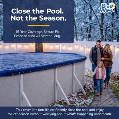 Blue Wave Gold 15-Year 12-ft x 20-ft Oval Above Ground Pool Winter Cover 🍁 All In One Marketplace Canada