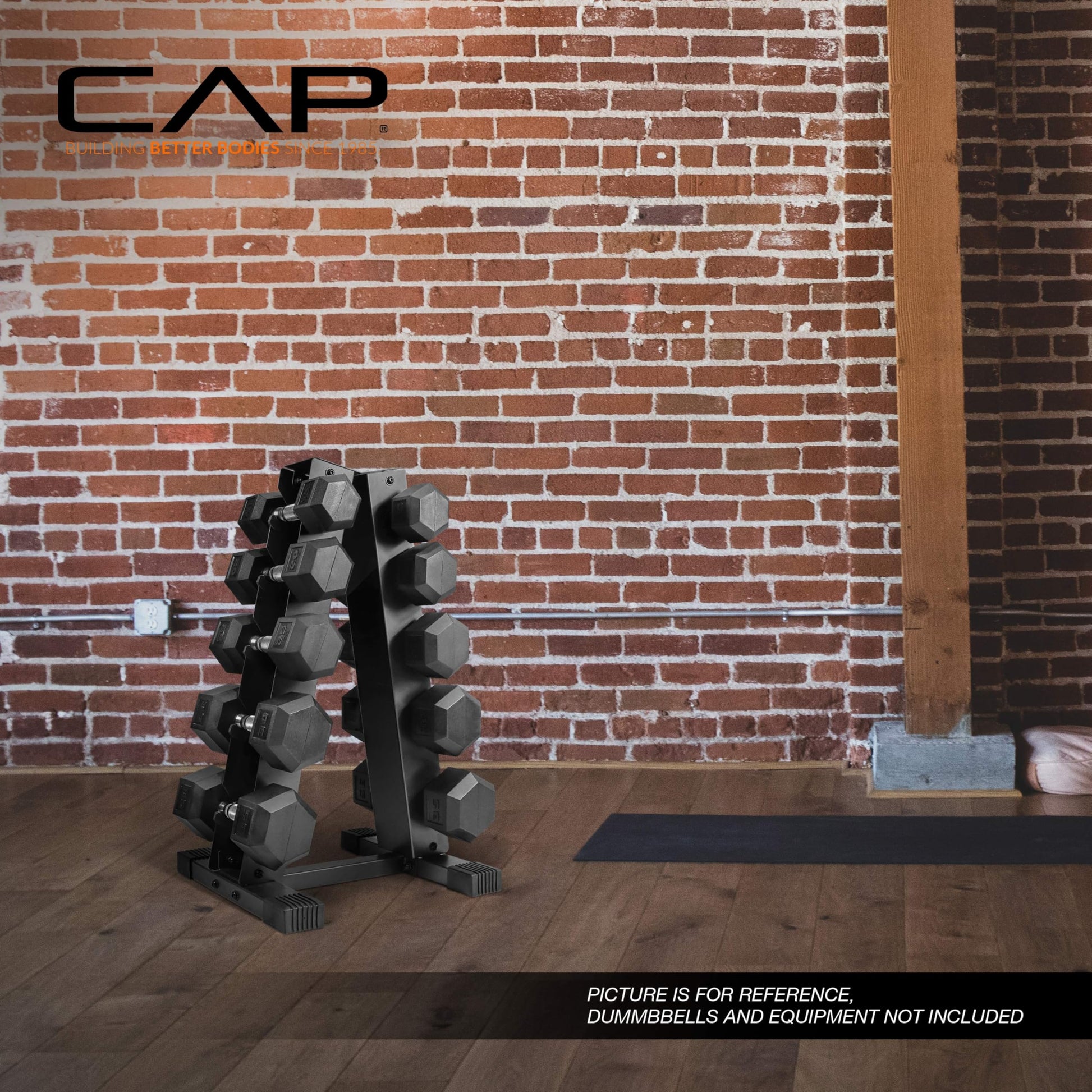CAP Barbell A-Frame Dumbbell Hand Weight Vertical Storage Rack - Carbon