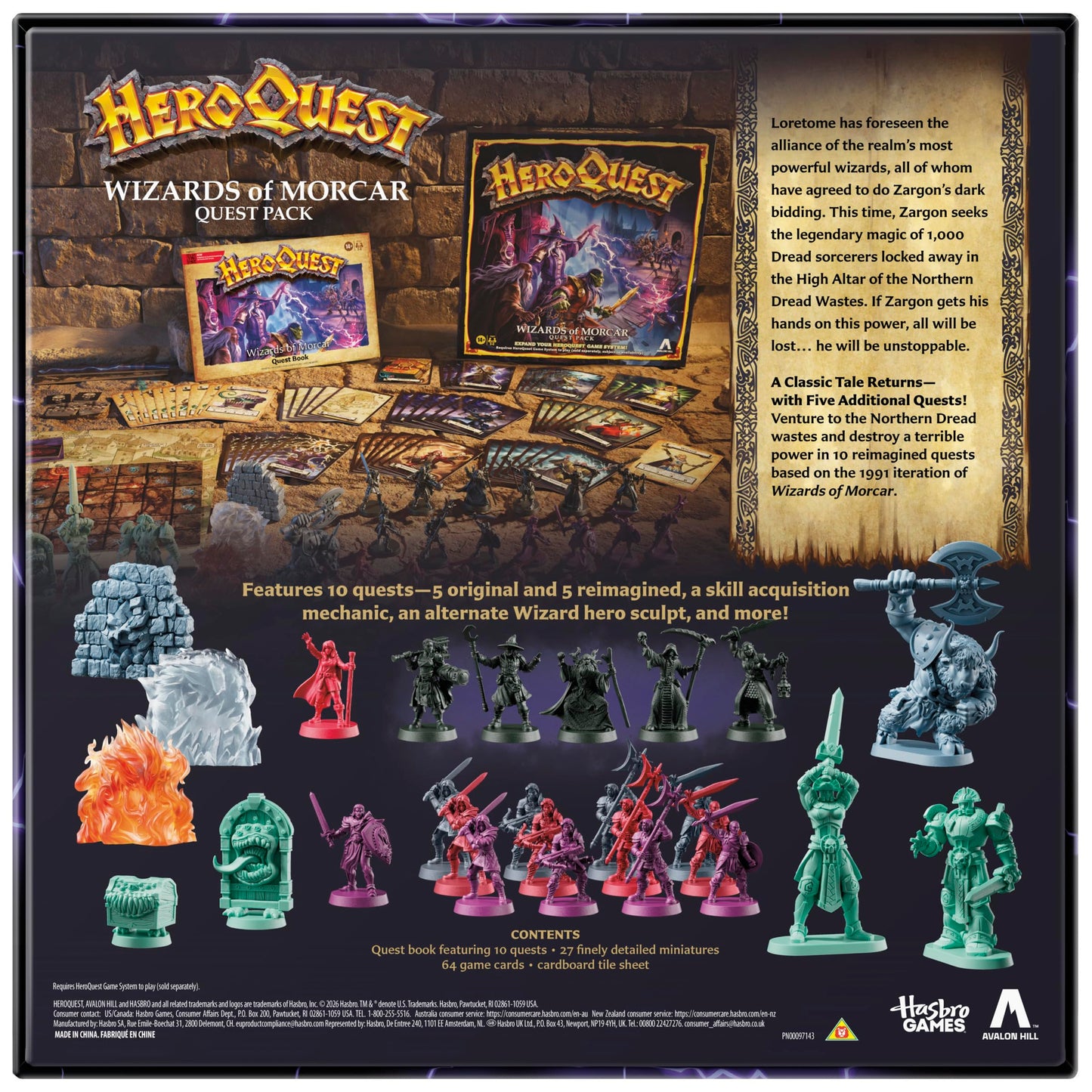 Avalon Hill HeroQuest Wizards of Morcar Quest Pack – Ages 14+ – 2 to 5 Players – Roleplaying Games 🍁 All In One Marketplace Canada Avalon Hill