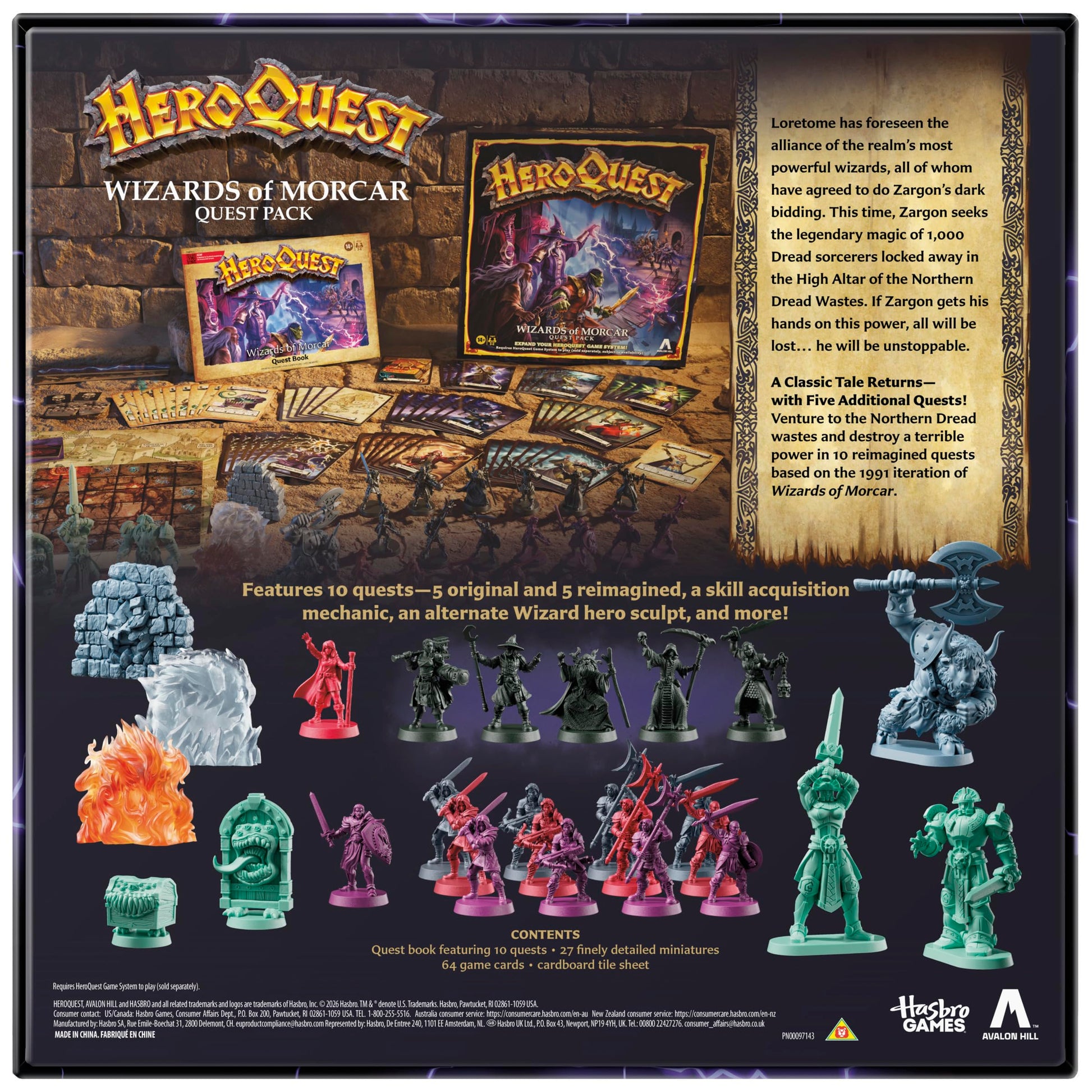Avalon Hill HeroQuest Wizards of Morcar Quest Pack – Ages 14+ – 2 to 5 Players – Roleplaying Games 🍁 All In One Marketplace Canada Avalon Hill