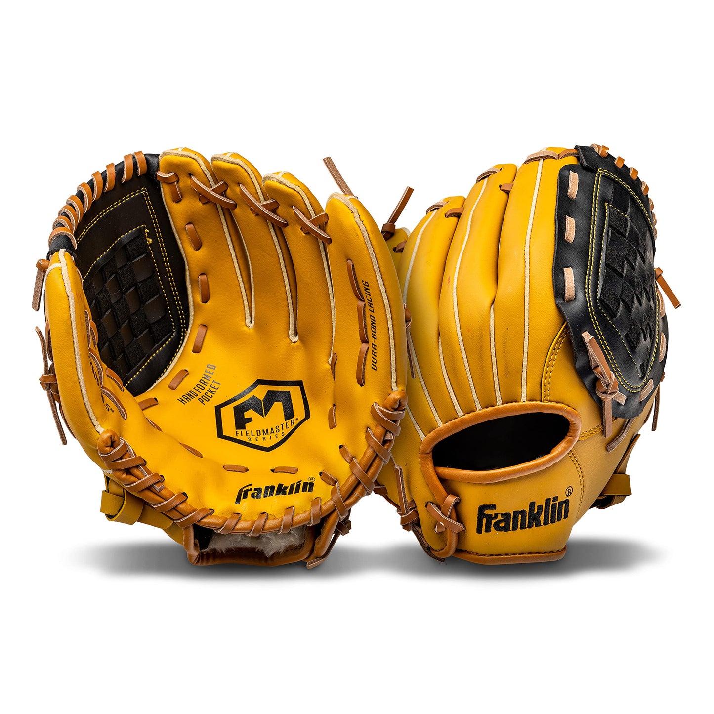 Franklin Sports Baseball and Softball Glove - Fieldmaster Adult + Youth Baseball Gloves - Mens + Womens Infield + Outfield Mitt - Right Hand Throw - 10.5" Franklin Sports