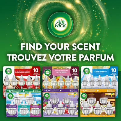 Air Wick Plug In Scented Oil Air Freshener Refills for Home – Infused with Essential Oils – 5 Count – Ocean Breeze Scent - Available at All In One Marketplace Canada