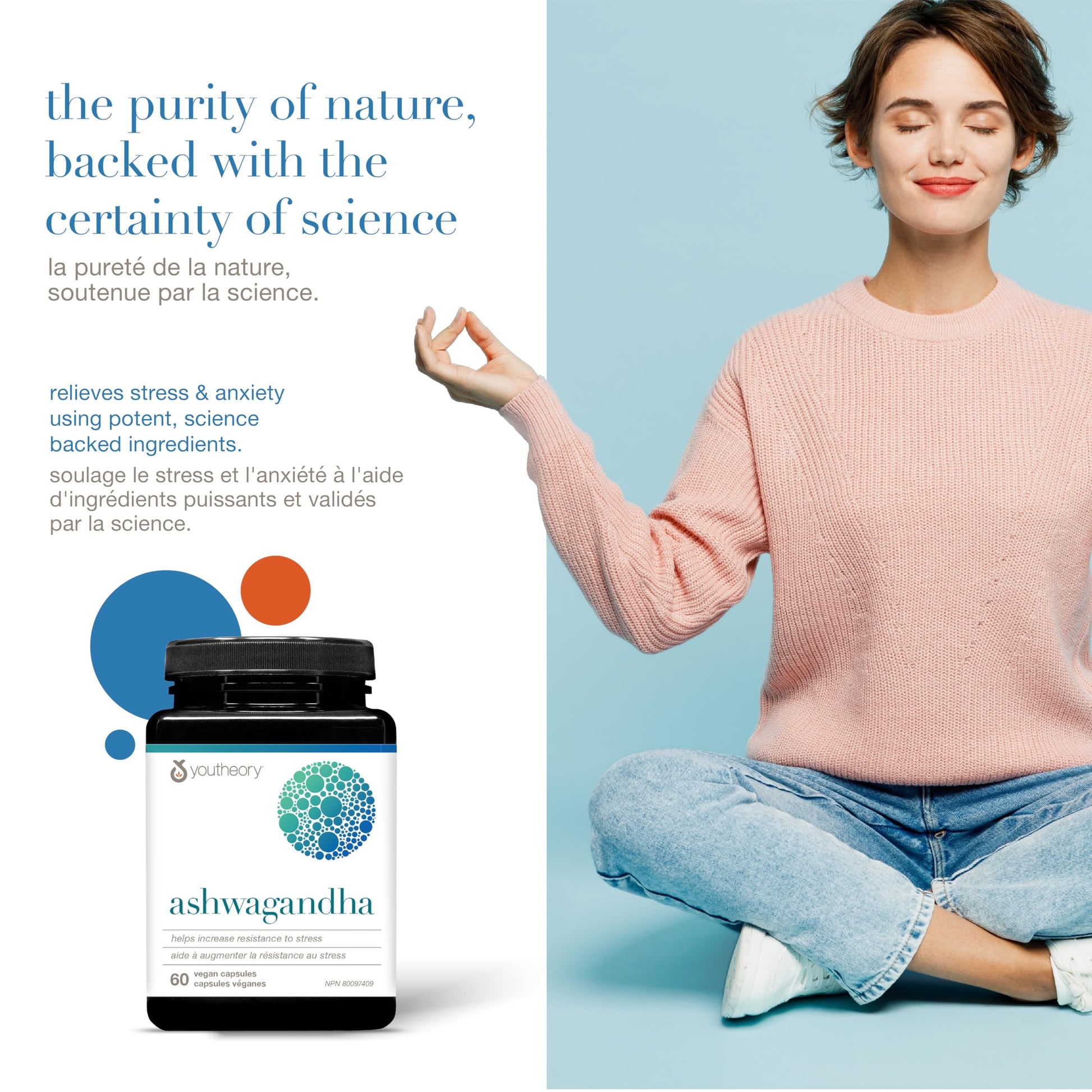 Youtheory Ashwagandha 7,200 mg Per Serving, with Clinically Proven KSM-66 and GingeverGinger to Support the Efficacy of Ashwagandha. Helps Increase Resistance to Stress and Anxiety, Vegan, 60 Capsules - Available at All In One Marketplace Canada