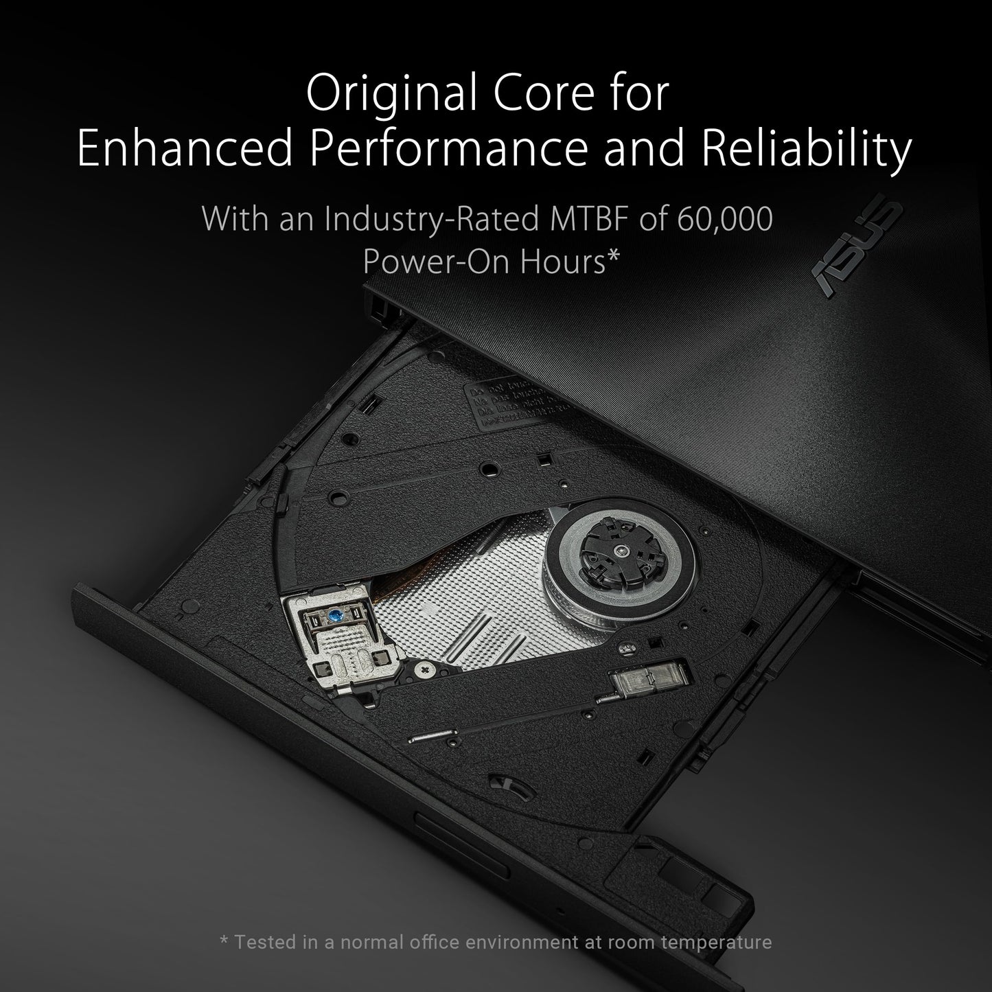 ASUS ZenDrive V1M External DVD Drive and Writer with Built-in Cable-Storage Design, USB-C Interface, Compatible with Win 11 and macOS, M-DISC Support (SDRW-08V1M-U) Asus