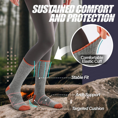 ANTSANG Merino Wool Hiking Socks, Crew Boot Work Socks for Men Women 🍁 All In One Marketplace Canada