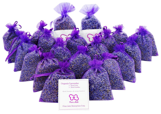 Pura Aide Lavender Sachets Pre-Filled for Refreshing Drawers Closets Dressers Shoe Boxes Wedding Toss Home Fragrance Fresh Scents (Pack of 22) - Available at All In One Marketplace Canada