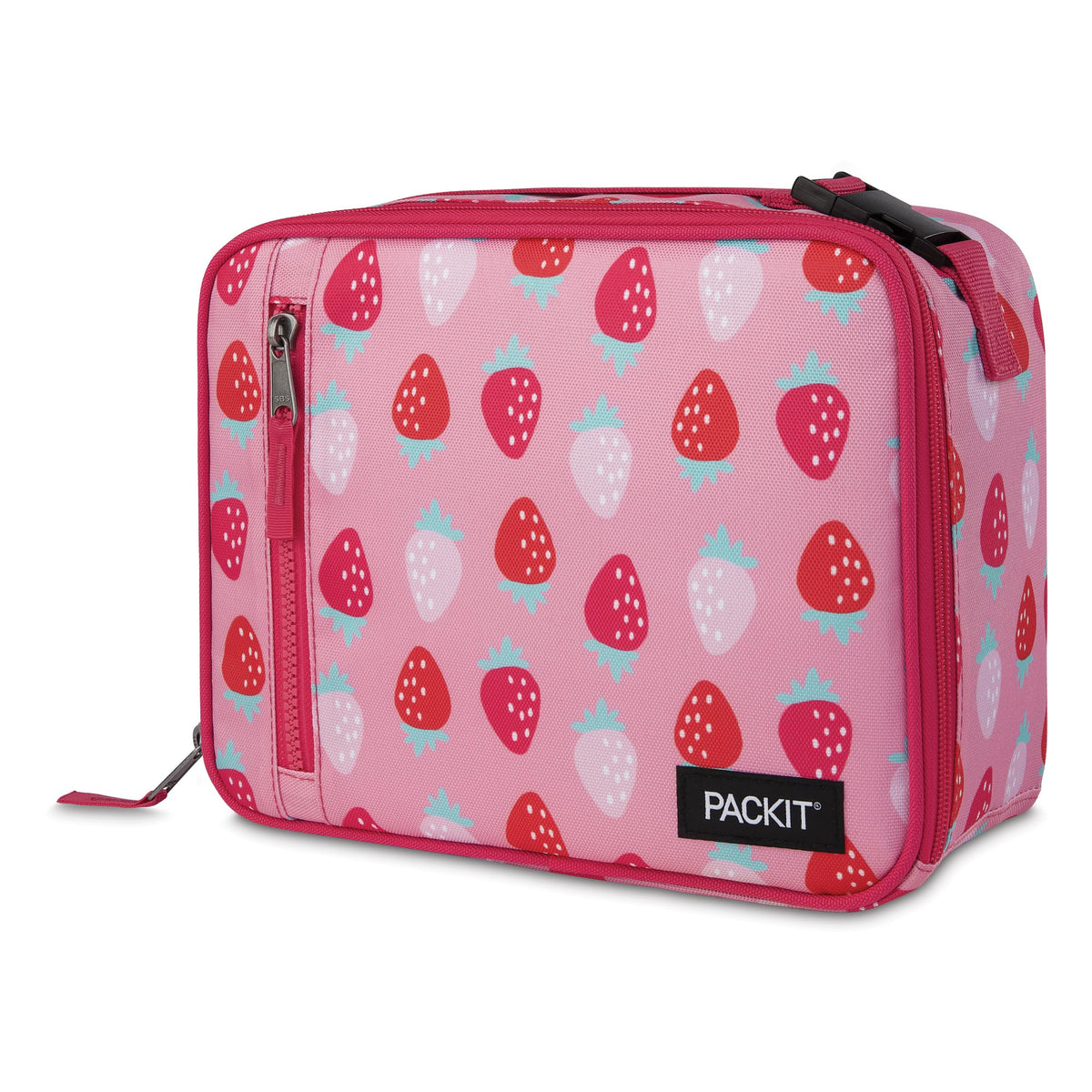PackIt Freezable Classic Lunch Box, Sweet Strawberry