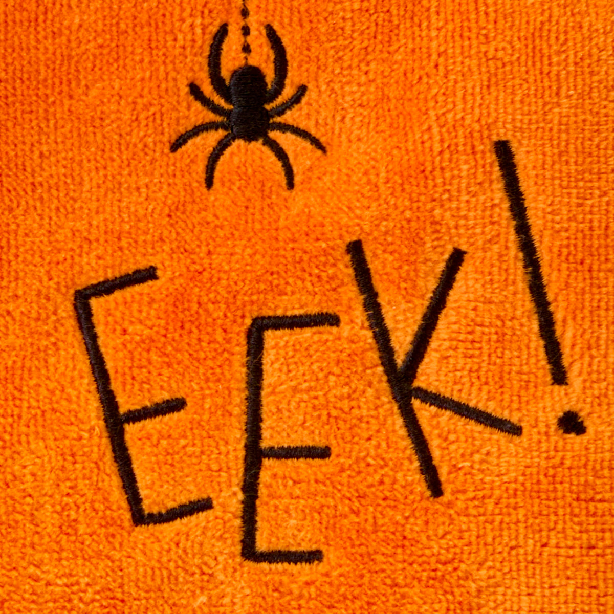 SKL Home Halloween Eek Hand Towel 2 pc Set for Bath/Kitchen/Bar & Gift