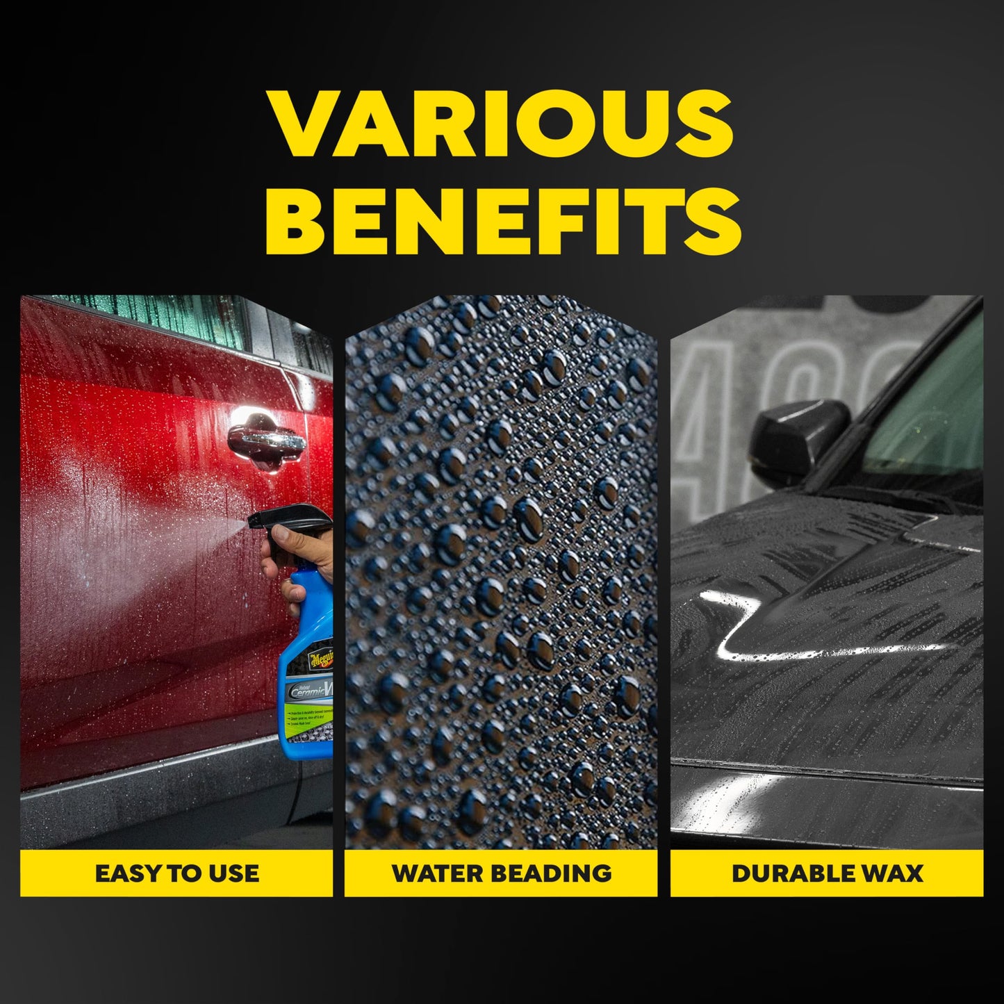 Meguiar's Hybrid Ceramic Wax - Easy to Use Ceramic Wax Protection, 768mL - G190526C