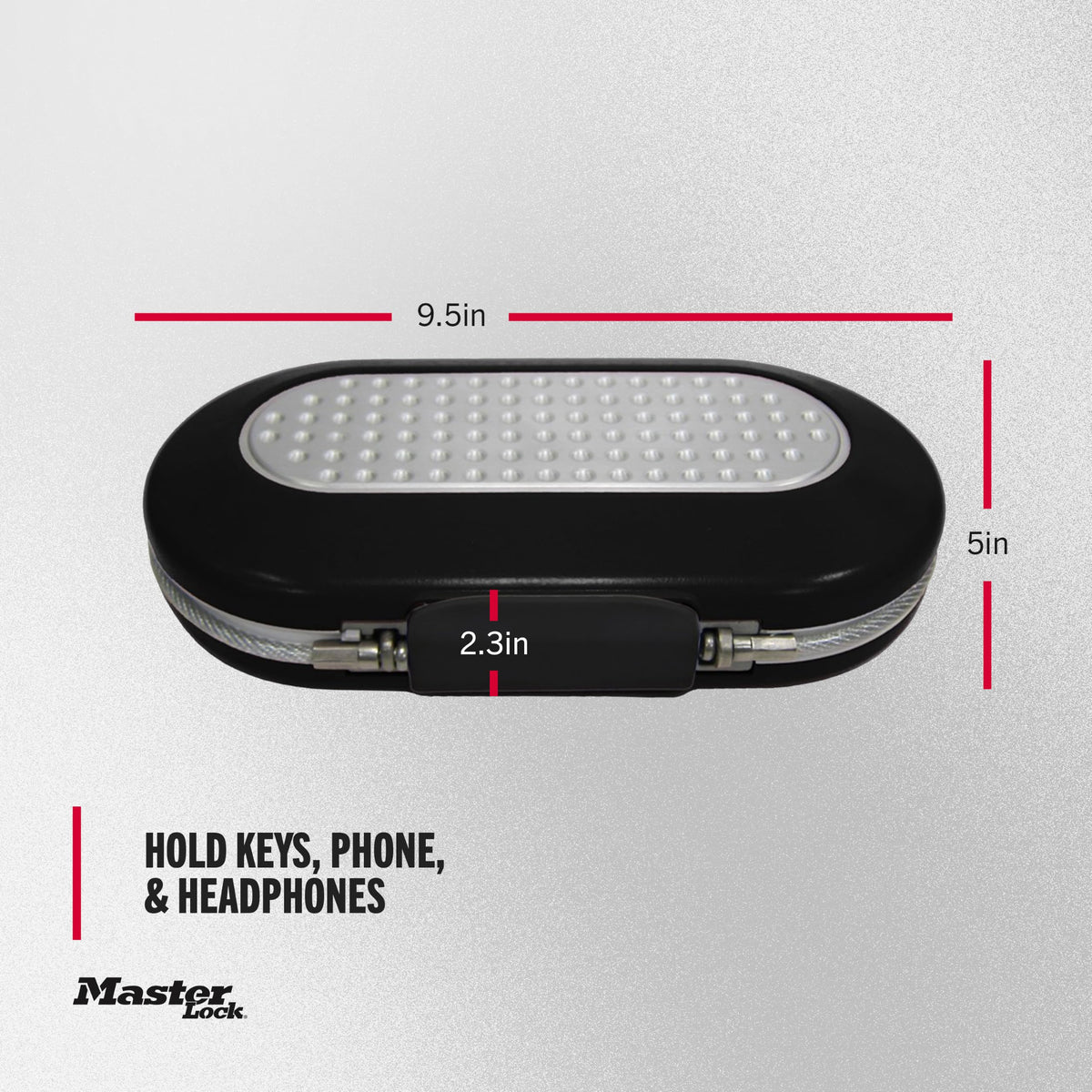 Master Lock Portable Safe with Resettable Combination Lock, Personal Safe Box for Travel, 5900D