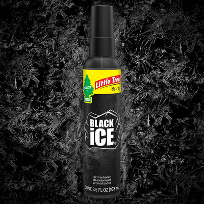 LITTLE TREES Car Air Freshener. SPRAY Provides a Long-Lasting Scent for Auto or Home. On-the-go Freshness. Black Ice, 6 Air Fresheners 🍁 All In One Marketplace Canada