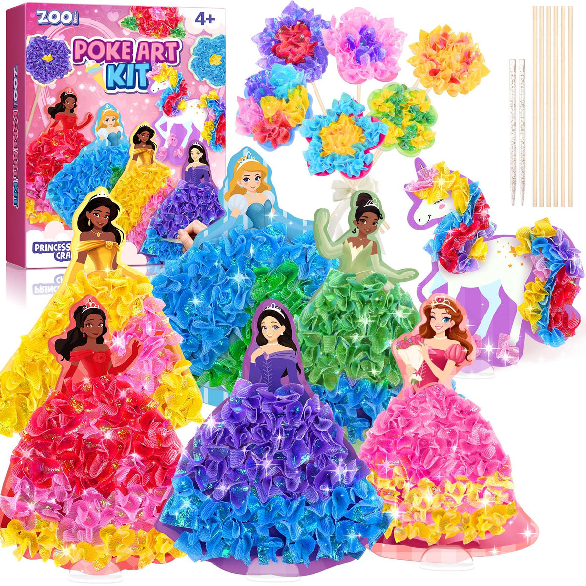 Poke Art Kits, Arts and Crafts for Kids Age 6-8 Girls, Kids Art Supplies 🍁 All In One Marketplace Canada