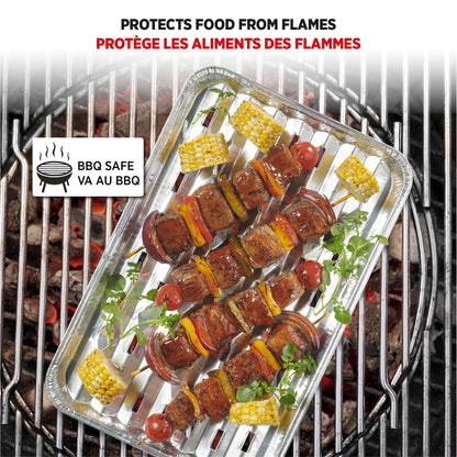 Starfrit 30-Pack Aluminum Grilling Trays, 13.5” x 9” (34 cm x 23 cm), Perfect for BBQ, Recyclable, Disposable 🍁 All In One Marketplace Canada