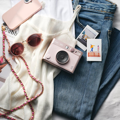 FUJIFILM INSTAX MINI Evo Hybrid Instant Camera - Gentle Rose 🍁 All In One Marketplace Canada