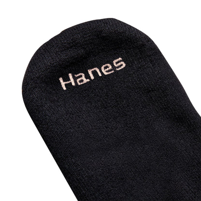 Hanes Womens Value Pack, Ankle Soft Moisture-wicking Socks, Available In 10 And 14-packs, Black - 14 Pack, 5-9 US Hanes