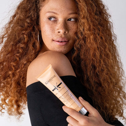 Kérastase Curl Cream, Crème de Jour Fondamentale Conditioner, Leave-In Treatment & Heat Protectant, Controls Frizz & Enhances Curls, For All Curly Hair Types & Textures, 150 ml