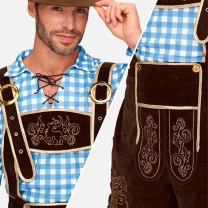 Spooktacular Creations Bavarian Oktoberfest Costume Lederhosen Men-L 🍁 All In One Marketplace Canada
