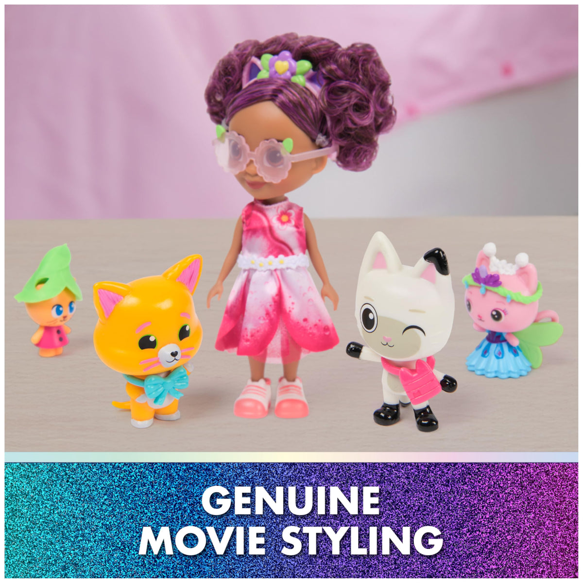 Gabby's Dollhouse: The Movie, Gabby's Garden Friends Pack with 6-Inch Gabby Doll, 4 Toy Figures & Accessories, Kids Toys for Girls & Boys Ages 3 and Up
