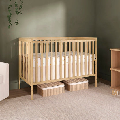 Dream On Me Synergy 5-in-1 Convertible Crib in Natural, Greenguard Gold Certified, BSA Certified, 3 Mattress Height Settings, Classic Nursery Furniture 🍁 All In One Marketplace Canada
