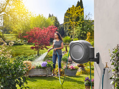 Gardena 20500-80, 50 ft. Wall-Mounted Auto-Retractable Hose Reel, Frost-Proof, RollControl Technology for Safe and Slow retraction 🍁 All In One Marketplace Canada