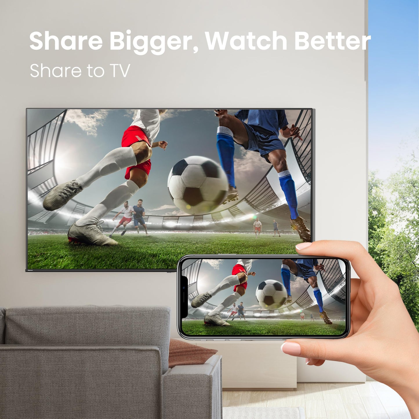 Hisense 32QD4SV - 32" Hi-QLED HD Smart VIDAA TV, Hi-QLED Color, Dolby Audio, Compatible with Alexa, Full Array LED, Slim Bezel Design (2026 Model)