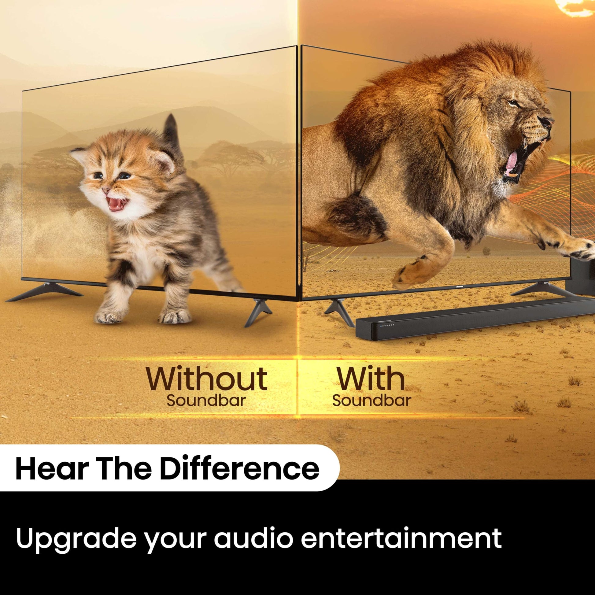 Hisense HS2100 2.1 Channel 240W Soundbar with Wireless Subwoofer, Powered by Dolby Audio, Roku TV Ready, Bluetooth 5.3/HDMI ARC/Optical/AUX/USB, 6 Tailored Sound Modes Hisense