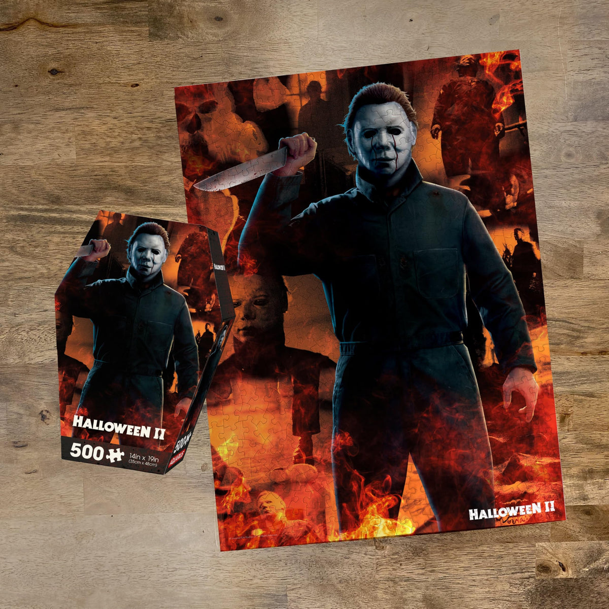 Puzzle Aquarius Halloween II 500 pièces (Puzzle de 500 pièces) - Anti-reflet - Ajustement précis - Marchandise et objets de collection sous licence officielle du film Halloween II - 35,5 x 48 cm