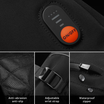 Heated Mittens Gloves for Women Men Electric Rechargeable Waterproof Ski Gloves for Winter Work Skiing Snowboarding(Black,M) 🍁 All In One Marketplace Canada