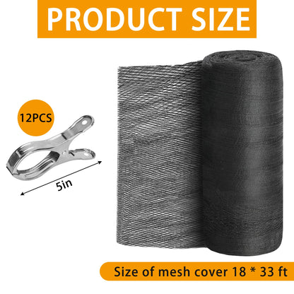 33' x 18' Oval Swimming Pool Leaf Net Cover, Pool Safety Net Blanket 🍁 All In One Marketplace Canada