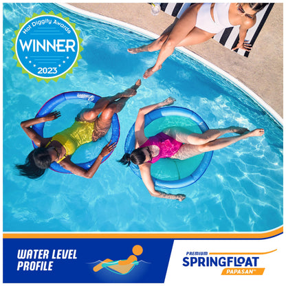 SwimWays Spring Float Premium Papasan Pool Lounger, Inflatable Pool Floats Adult with Fast Inflation for Ages 15 & Up SwimWays