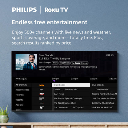 Philips 43PQF7676/F6 7600 Series 43-Inch Full HD QLED Roku TV