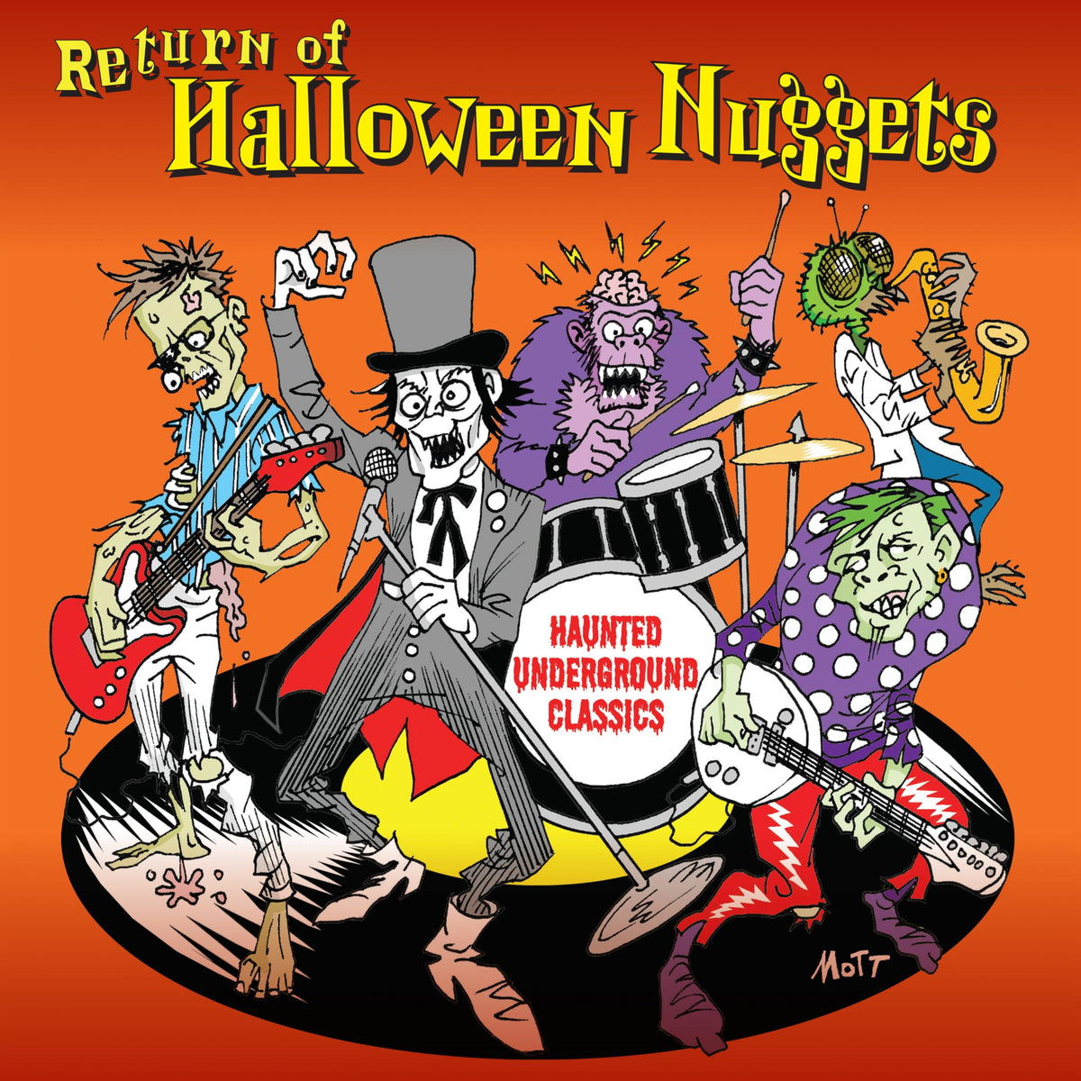 Le retour des Halloween Nuggets (Vinyle orange et noir éclaboussé)