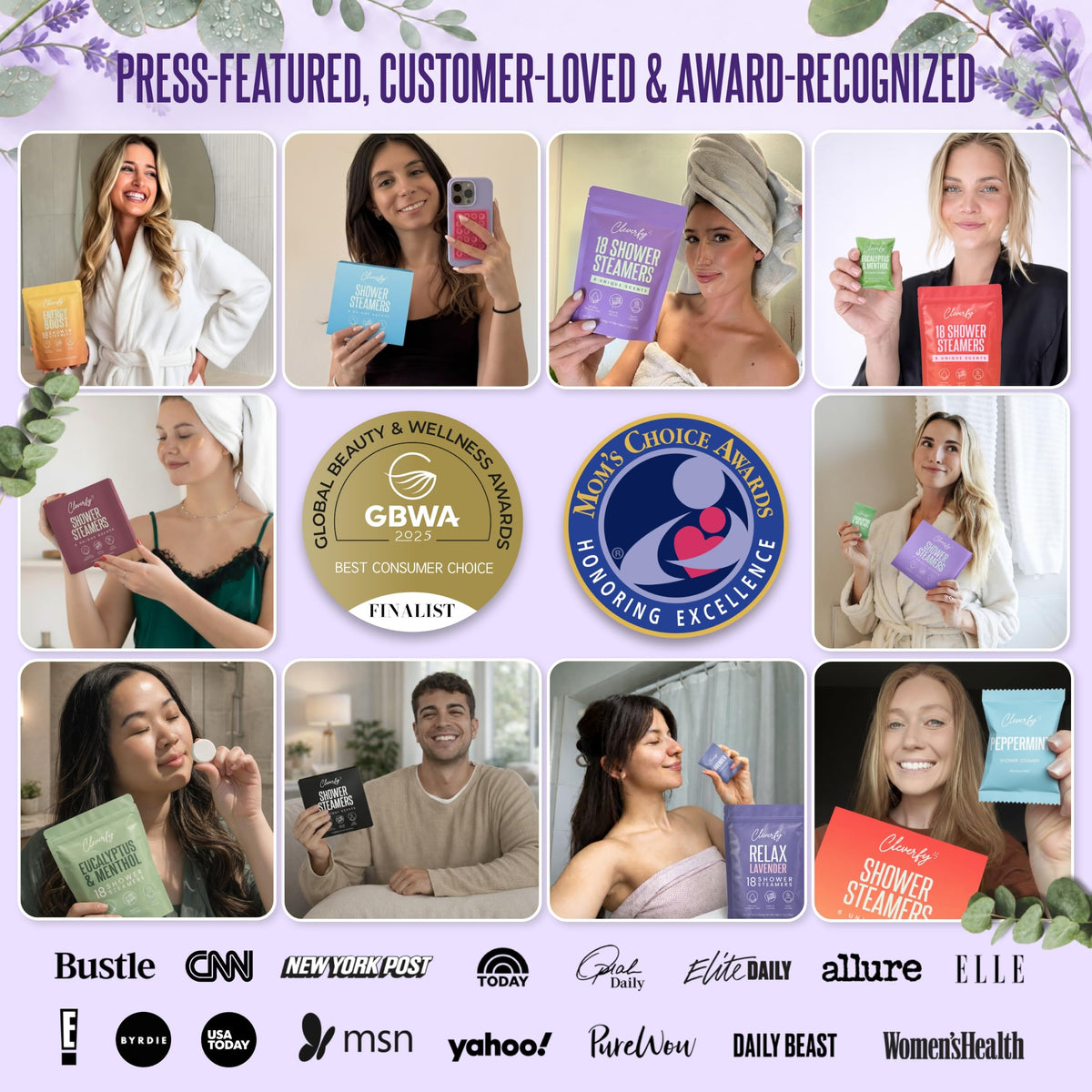 Cleverfy Shower Steamers Aromatherapy, Stocking Stuffers for Women, 6 Pack 🍁 All In One Marketplace Canada