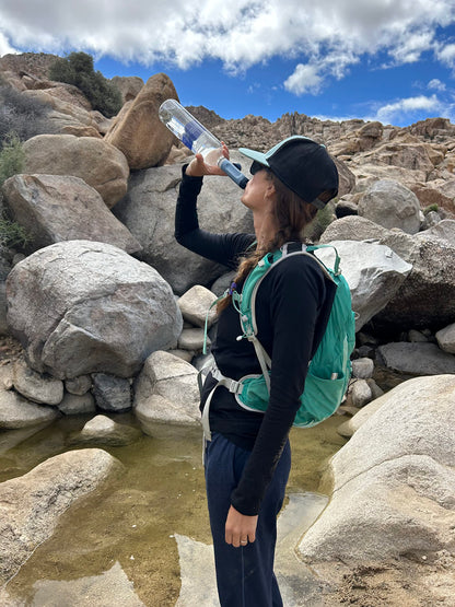 LifeStraw Peak Series – Solo Personal Water Filter for Hiking, Camping, Travel, Survival and Emergency preparedness. Removes Bacteria, parasites and microplastics, Mountain Blue 🍁 All In One Marketplace Canada LifeStraw