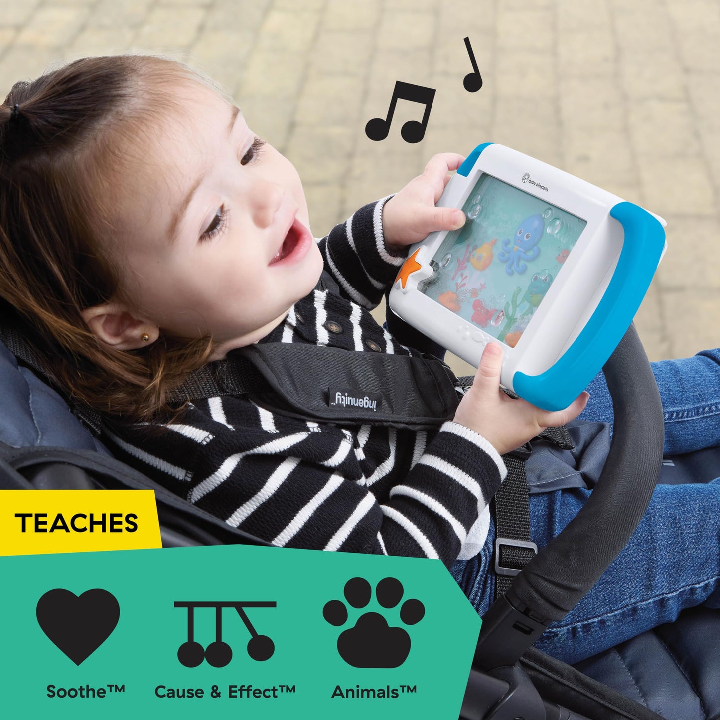 Baby Einstein On-the-Go Sea Dreams Soother, Portable Baby Sound Machine with Music & Lights, for Newborns 0+ Months 🍁 All In One Marketplace Canada
