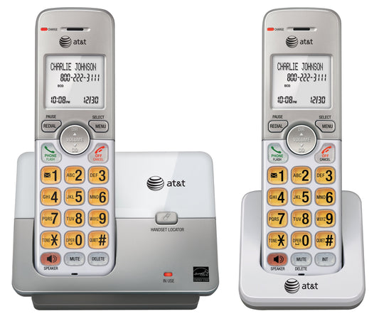 AT&T DECT 6.0 2 Cordless Phones with Caller ID, Handset Speakerphones, White and Grey 🍁 All In One Marketplace Canada