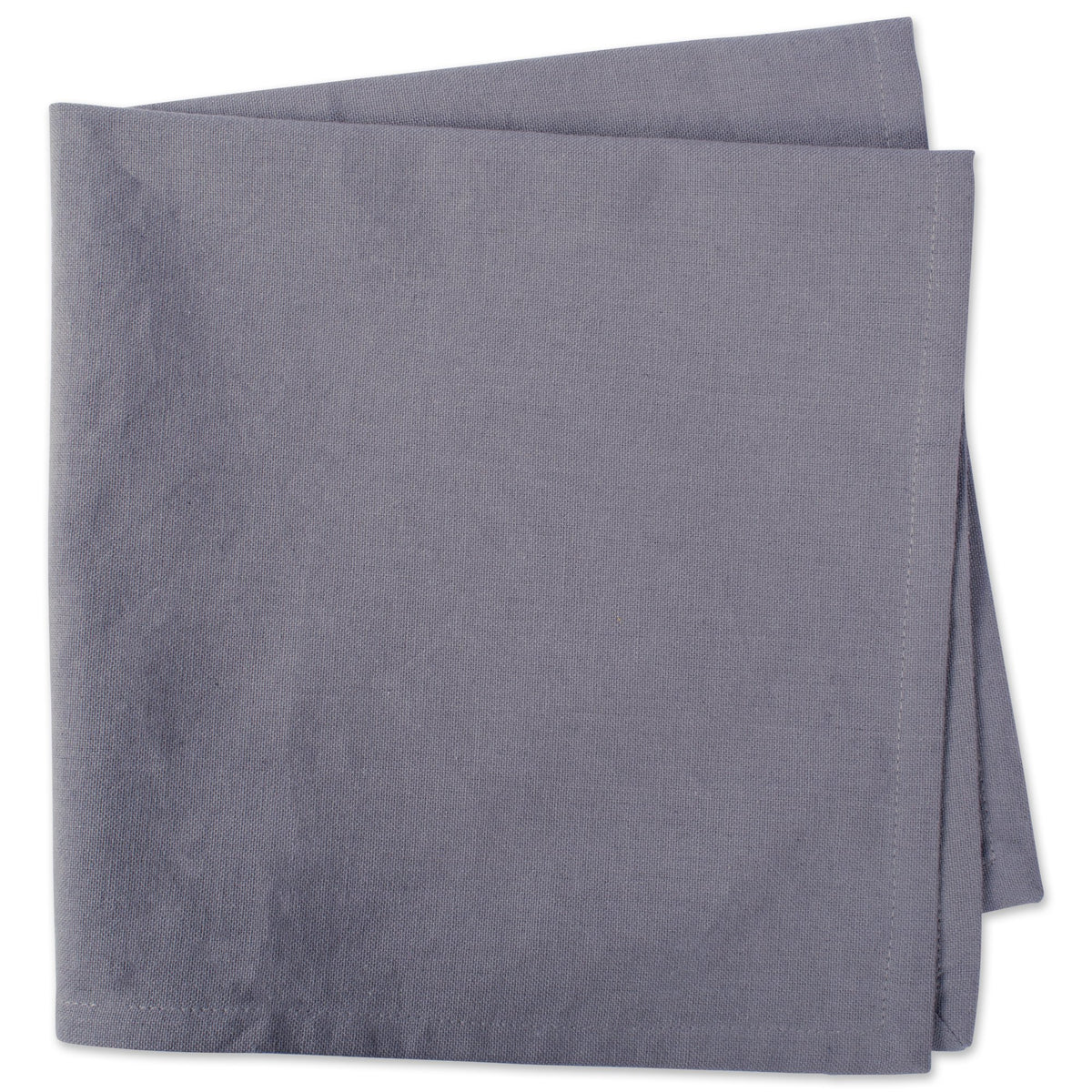 Serviette de table en coton surdimensionnée DII 51 x 51 cm, lot de 6, gris - Parfait pour Halloween, les dîners, les barbecues, les mariages, les fêtes et pour un usage quotidien
