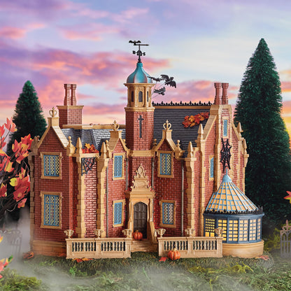Department 56 Snow Village Halloween Disney World the Haunted Mansion Light Up Building, 10.51 Inch, Multicolor
