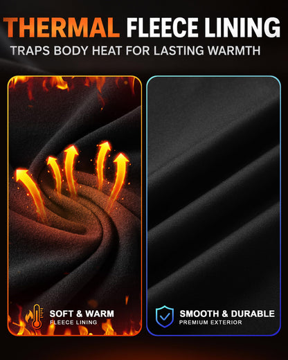 Roadbox Men's Thermal Underwear Set Fleece Lined Compression Long Johns 🍁 All In One Marketplace Canada