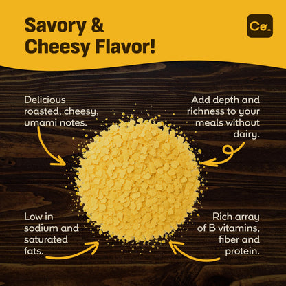 Coolinario Nutritional Yeast, Fortified, Large Flakes (1 GAL - 1.5 LBS) - Available at All In One Marketplace Canada