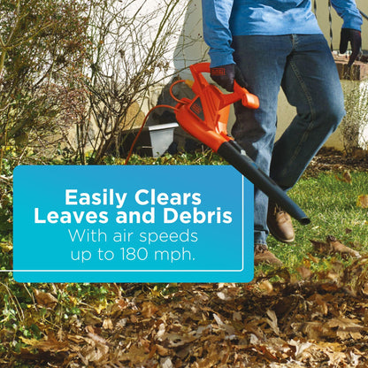 BLACK+DECKER Electric Leaf Blower, 7-Amp (LB700) - Available at All In One Marketplace Canada