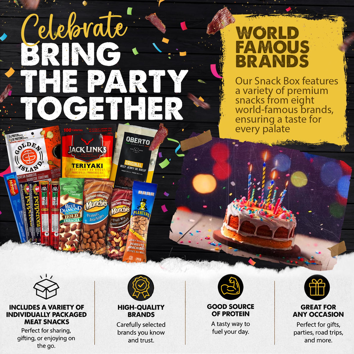 Birthday Gifts for Men Beef Jerky Box (12pcs + Birthday Card) 🍁 All In One Marketplace Canada