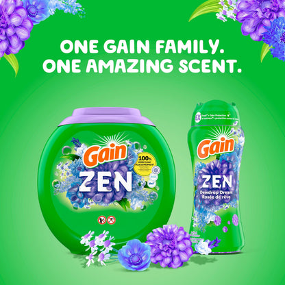Gain In-Wash Laundry Scent Booster Beads, Zen, 680 Grams - Available at All In One Marketplace Canada