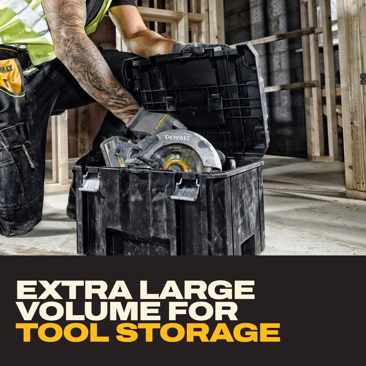 DEWALT TSTAK Tool Box, Deep (DWST17806), Black