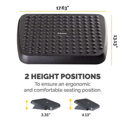 Fellowes 48121 Standard Foot Rest, Graphite