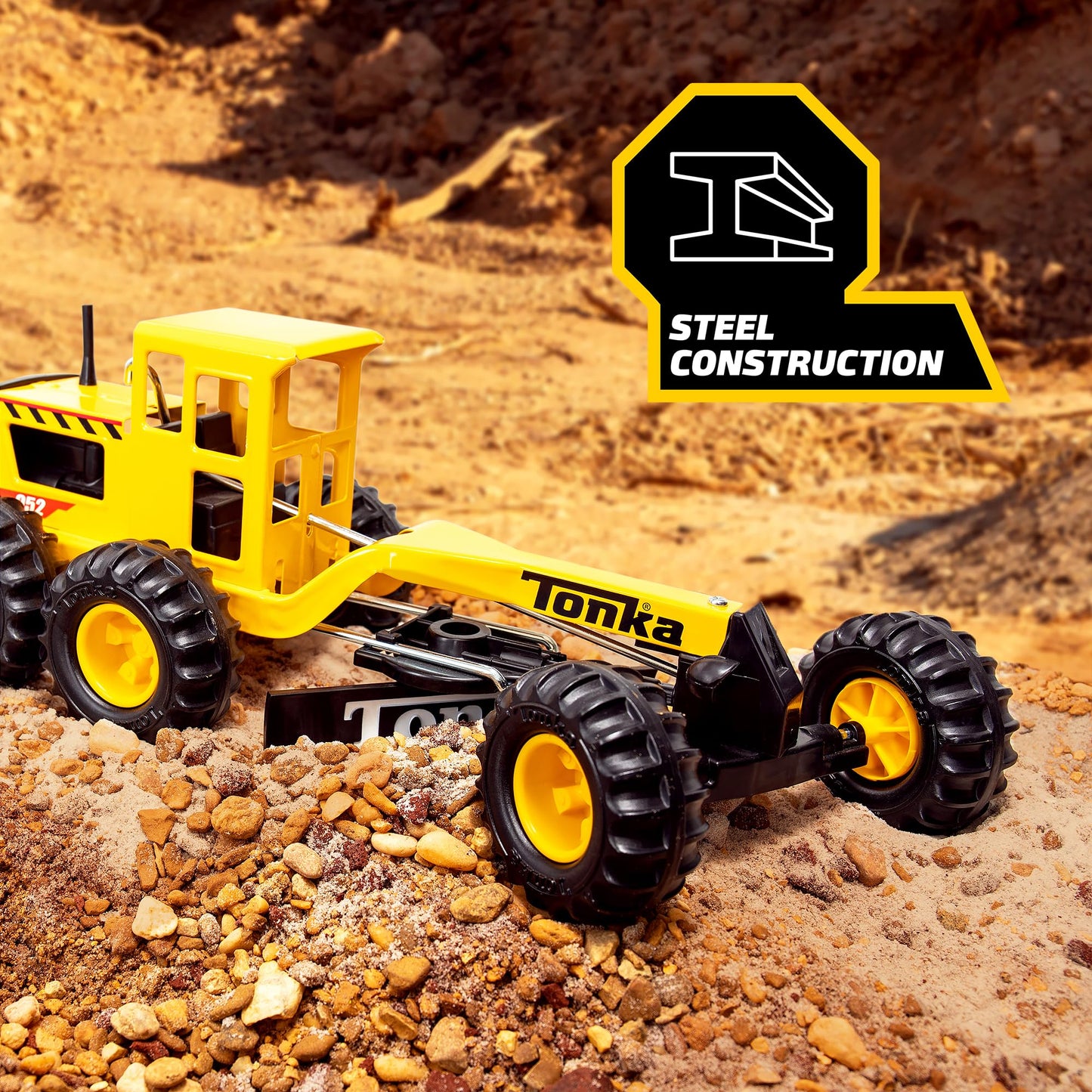 Tonka - Steel Classics Road Grader - Amazon Exclusive - Frustration Free Packaging Tonka